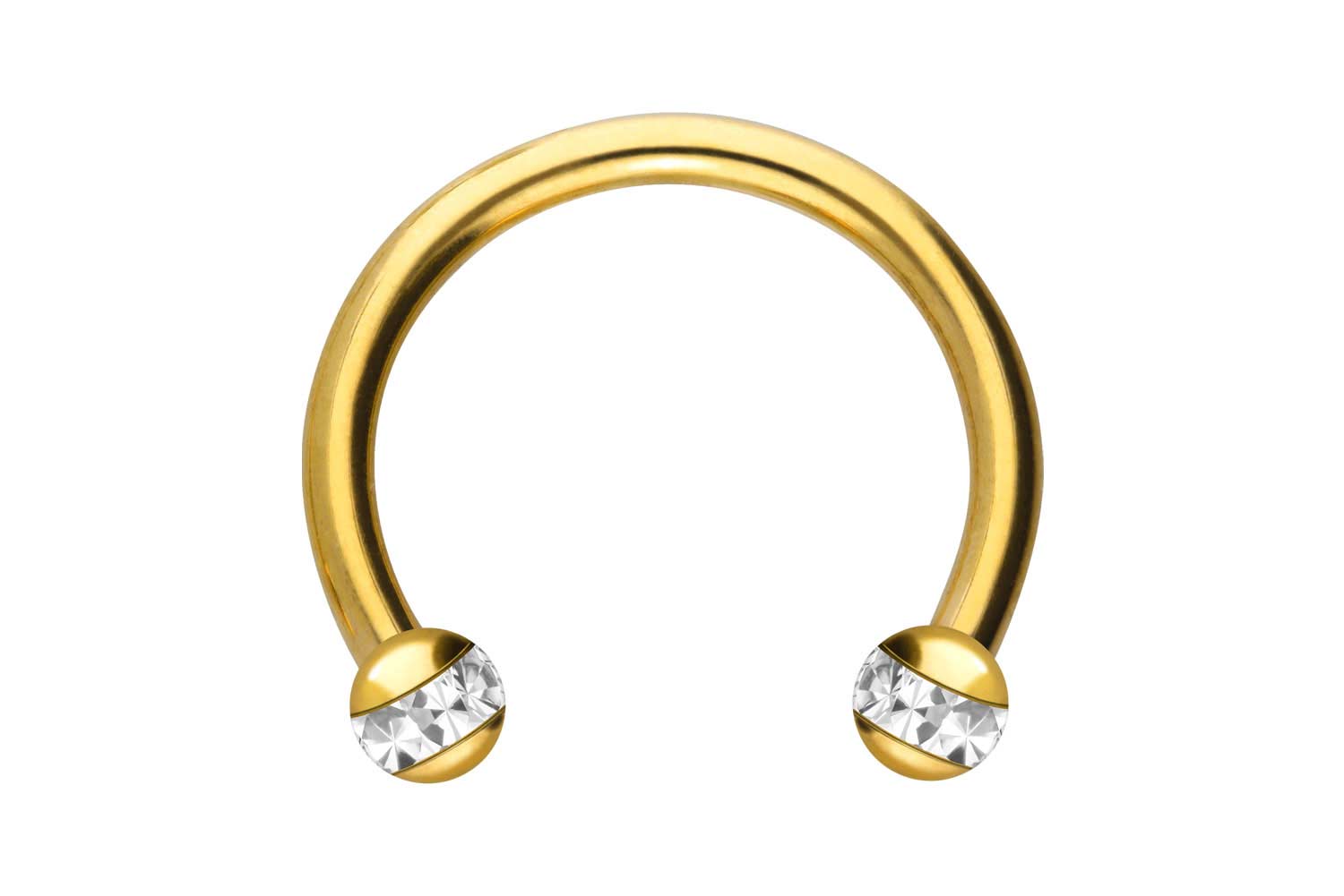 Chirurgenstahl Hufeisenring Piercing EPOXY-RING-KUGELN